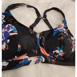 Roxy Floral Print Sports Bra Size Large